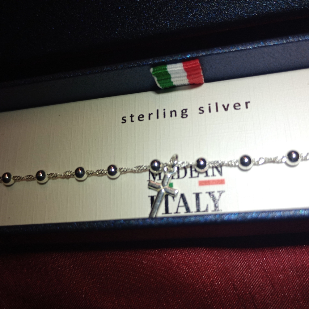 Sterling Silver Pearl Bracelet